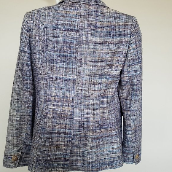 Ellen Tracy Silk Tweed Jacket - Picture 2 of 4